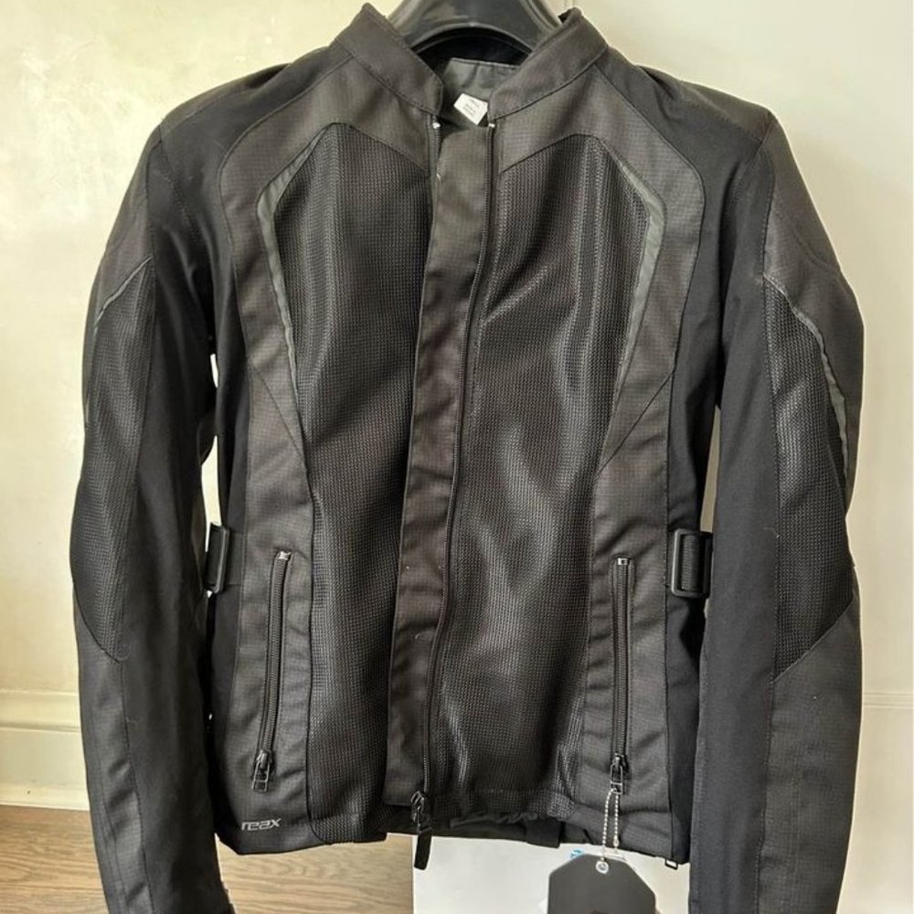 NWT REAX Women's Alta Mesh Motorcycle Jacket Black Size Small